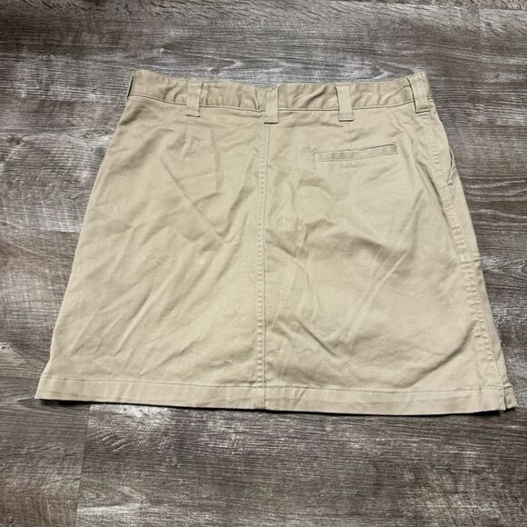 Lands End Khaki Mini Skirt Size 10 - Picture 5 of 8